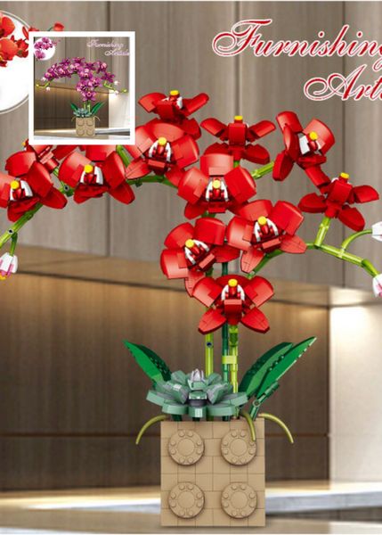 Build Block Flowers 75292 Juguetes de mármol Juegos de ramos de flores Bloques de construcción Kits de modelos de flores Ladrillo Pequeño juguete de plástico Juguete navideño para niña Lepin Ladrillo Regalo de Navidad