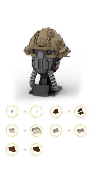 Lepin Minifigures Marvin le martien Minifig Alienheads petites particules blocs de construction guerre interplanétaire tête andorrane construire des briques cadeaux de Noël