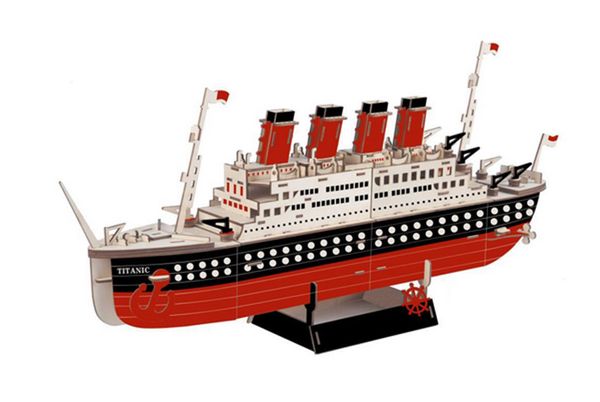 Mini figura modelo Titanic Model Kit Build Block Owl Toy Lepin Brick Titanic Diamond Juego de ladrillos de partículas pequeñas Juguete para niños Street View Build Block Potter Regalo de Navidad