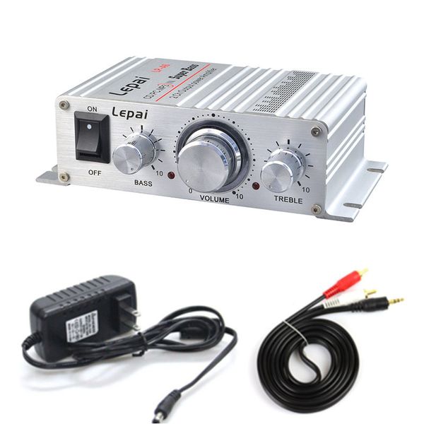 Amplificadores Lepy A6 2x15W 2,0 canales Mini estéreo Clase AB dac ajuste de graves y agudos DC 12V para amplificador de coche doméstico