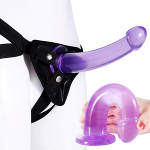 Lesbische Wearable Anale Dildo Slipje Realistische Penis Strapon Butt Plug Grote Lul Speelgoed Zuignap sexy Speelgoed voor Vrouwen Men2741