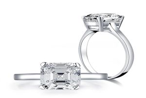 LESF 3 Ct breloques diamant simulé 925 en argent Sterling Couple fiançailles lots entiers en vrac bijoux fins bague pour femmes 5651643