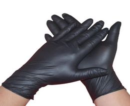Leshp 100pcslot Mechanic Nitril Huishoudelijk Cleaning Washing Black Laboratory Nail Art Antistatische handschoenen9950424
