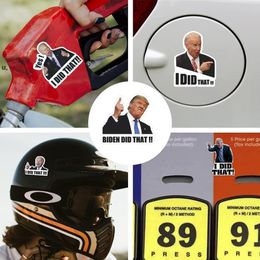 Laten we Go Brandon Flags Sticker Voor Auto Trump Prank Biden PVC Stickers Grappige Sticker Dat is alles wat ik deed RRD12887