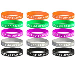 Laten we Go Brandon Siliconen Armband Party Gunst Rubber Polsband Amerikaanse presidentsverkiezing Gift Polsriem SN3247