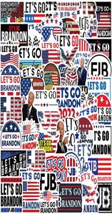 LET039S GO Brandon Pack de 50pcs USA PRÉSIDENT BIDEN Stickers for Skateboard Notebook Casque Casque de bouteille d'eau Decques de voiture K4945085