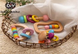 Let039s Make Macaron Color Baby Batt Toy Juego de juguetes de madera Hold Batch Bell Regalo Baby Toys Baby Infant Montessori TO5857691