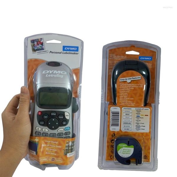 LetraTag Label Maker Handheld Portable English Printer LT-100H para DYMO Manual Stick Machine Memo