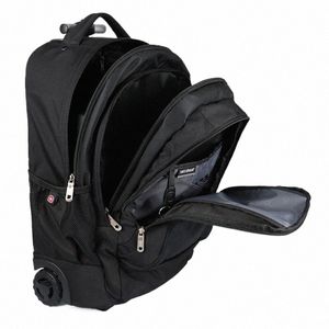 Letrend Multi-functi Nouveau sac de voyage boîtier de chariot sac à dos à bandoulière roulant Lage 20 pouces hommes portent sur le coffre valise roue A4Zv #