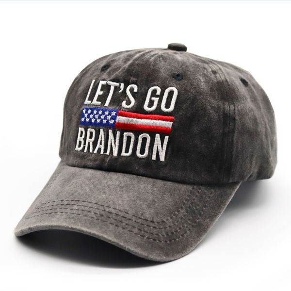 Loyons Go Brandon FJB Dad papa sport Snapbacks Cap Broidery Caps Baseball Washed Cotton Denim A réglable Hat WXY200