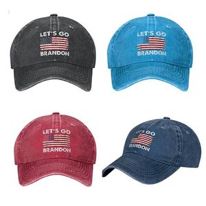 Lets Go Brandon Snapbacks FJB papa chapeau casquette de Baseball pour hommes drôle Denim lavé réglable chapeaux mode décontracté chapeau CPA4275 F0404