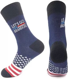 Lets Go Brandon Trump Socks 2024 Amerikaanse verkiezingen Feestartikelen Grappige Sok Mannen en Dames Katoenen Kousen FY3551