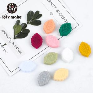 Permet de faire 30 pcs petites feuilles en silicone bébé teneur oral infirmier produit couleur aléatoire 240415