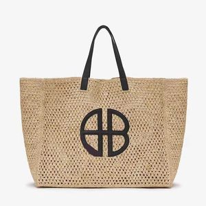 Lettre AB Lafite Woven Beach Handbag Femme Designer S Hands Sacs Sac fourre-tout portable de grande capacité 230420 S HOULDER