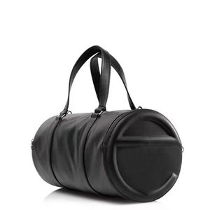 Lettre à travers Duffel Sac Femmes Designer Boston Sacs à main en cuir noir Cylindre Sacs à bandoulière Hommes Voyage Bagages Totes Designers Duffels