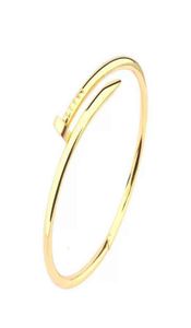 Letter bangle armband modeontwerper Armband nagel diamant rose goud belcher armbanden charme heren armbanden voor vrouw bruiloft ann1947073