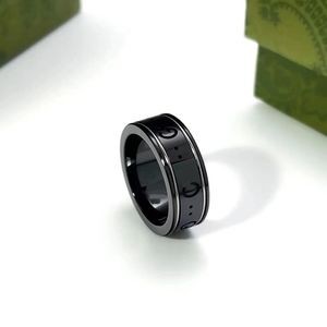 Lettre céramique pour hommes femmes Planet Anneaux Fashion Design de mode Extravagant Brand Lettres Ring Jewelry Femmes Men Wedtic Celtic Not No Box WW