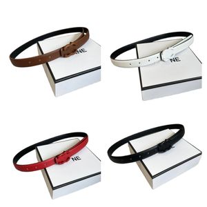 Cinturón de diseñador de letras para hombre, cinturón de cuero versátil de moda delgada, estilo clásico de lujo superior, ancho de lujo de 2,5 cm, regalo fresco de verano informal fa094 H4