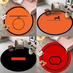 Lettre designer tapis doux tapis ronds noir rouge orange baignoire de douche et salle de bain mode originalité décor de chambre mignon tapis mode JF008 C23