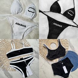 Brief Geborduurde Zwemkleding Vrouwen Sexy Bikini Set Mode Backless Badpak Tweedelig Badpak
