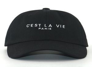 Lettre broderie C'est Vie Paris Cap Hat 100% coton pure BCK Fashion Baseball Caps Femme Hip Hop Dad Hats Men Sport Cap 2203093229149