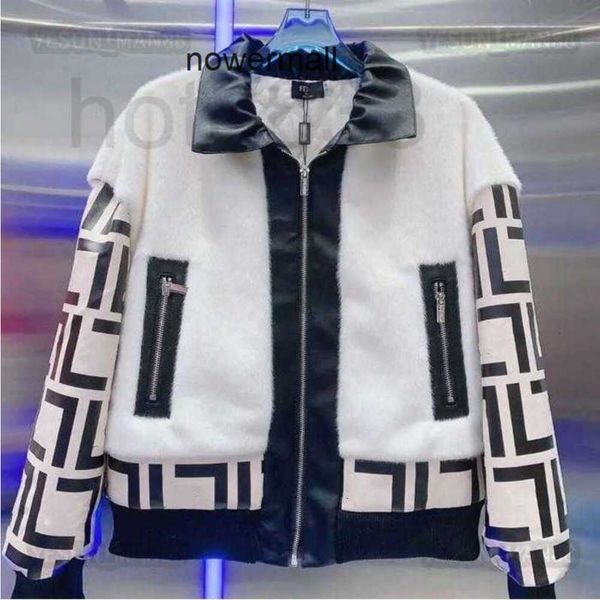 Carta fendyly Prendas de abrigo FF Stand Sudaderas con capucha para hombre Unirse a sudaderas Abrigo para mujer Parka Diseñador Abajo Juntos Chaqueta Collar Invierno Cálido Causal Contraste Manga 3E99