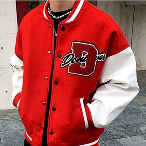 Carta reunindo jaqueta bordada homens y2k rua hip hop uniforme de beisebol casaco harajuku punk solto streetwear feminino 240102