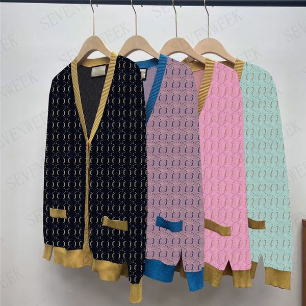 Lettre Tricots Cardigan Manteaux Pour Femmes Designer Chandails Marque De Mode Dames Pulls Molletonnés Vêtements