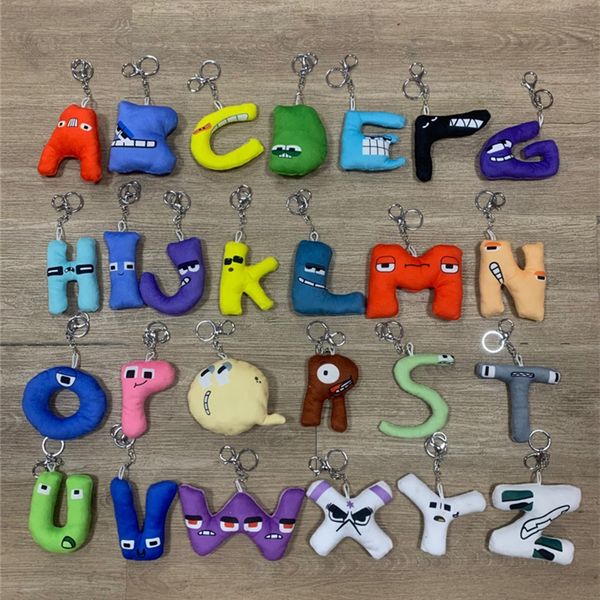 Lettre Légende Alphabet Lore Peluche Charme Porte-clés Lettre Pendentif Sac Accessoire Poupée 10 cm Fast Ship