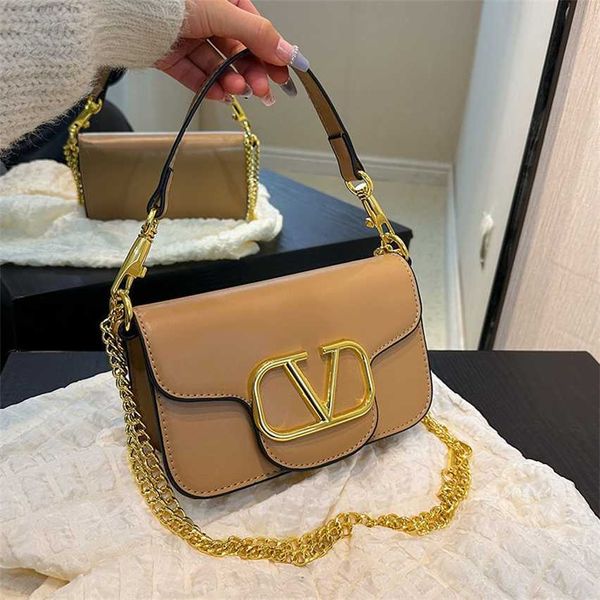 Bolso de hombro con letras para mujer, bolso de diseñador con cadena cuadrada pequeña, versátil, de gama alta, clásico, estrella, venta en línea