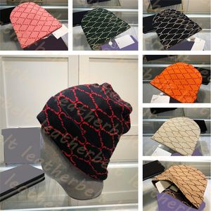 Brief plaid wollen hoed zachte warm gebreide hoed elastische casual sport beanies dames mannen herfst winter schedel pet