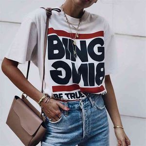 Letter print boho tees vrouwen zomer korte mouw ronde hals katoenen t-shirts shirts casual vintage comfortabele zachte tshirts tops 210720