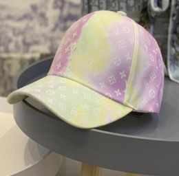 Letter Afdrukbrief Cap Street Hiphop Fashion Rainbow Gradient Ramp Hat 2 kleur emmer hoed cap ontwerper hat9451047