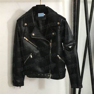 Vestes en cuir PU avec Badge en métal pour femmes, manteaux de styliste à la mode, Style de rue hip hop, veste de moto, vêtements d'extérieur