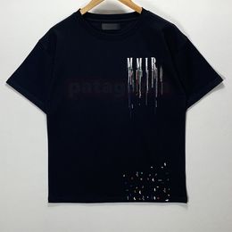 Lettre imprimée Amirs Chemises Hommes Designer T-shirt T-shirt d'été Amirir Chemise T-shirts Hip Hop Amris Tshirt Hommes Femmes Noir Blanc T-shirts à manches courtes Taille S-Xxl 2725