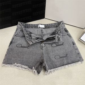 Letra Rhinestone Denim Pantalones cortos Clásicos Jeans de diseñador Ropa de mujer High Street Jean Shorts Hiphop