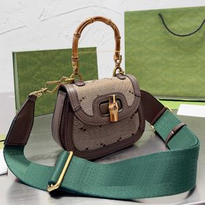 Brief schoudertassen dames bamboe draagtas mode crossbody tas dames klassieke designer tas portemonnees portemonnee handtas