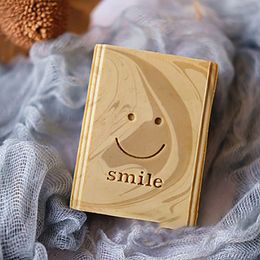 Letter Smile Happy Pattern Soap Stamp Moule acrylique Sceau fait à la main