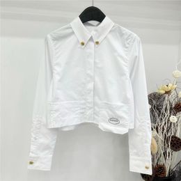 Klassieke ontwerper Witte shirts Tees Women Tops Mode Letter Gedrukte blouse Short Style Shirt Toose For Lady