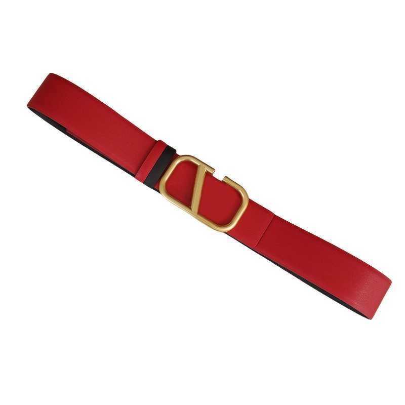 Letter v belt for men designer luxury smooth women belts plated gold white black buckle cintura homme 4CM ceinture leather classical waistband high quality