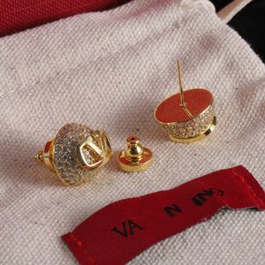Letter Varring Designer Stud Earing Luxe vrouwen Fashion Hoop Jewelry Pearl Valentino oorring