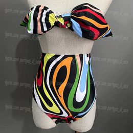 Cartas para mujeres Beach Bra Resumen bikinis diseñador colorido ropa interior deportiva traje de baño de baño sexy