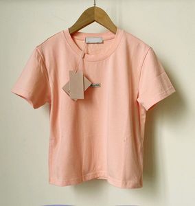 Brief vrouwen bijgesneden t -shirt tops luxe ontwerper charmante vrouw shirts shirts korte mouw ronde nek tees top3qp7