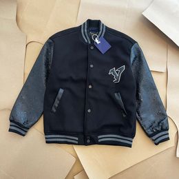 Letterman veste l Vintage Bomber manteaux 11 lettre broderie automne hommes vestes de Baseball Hip Hop ample varsité 003