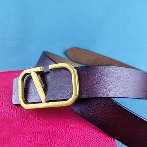 Lettres ceinture pour homme couleur unie ceintures de luxe boucle carrée en métal ceinture confortable multi couleurs rétro extérieur délicat 2.5 cm ceintures de créateur pour femmes YD016 C4