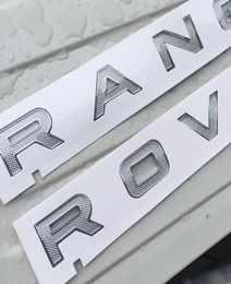 Letters Logo Badge Emblem Badge pour Range Rover SV Autobiographie Sport Discovery Evoque Velar Car Styling Hood Trunk Badge Sticker4226343