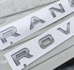 Letters Logo Badge Emblem Badge pour Range Rover SV Autobiographie Sport Discovery Evoque Velar Car Styling Hood Trunk Badge Sticker9145812