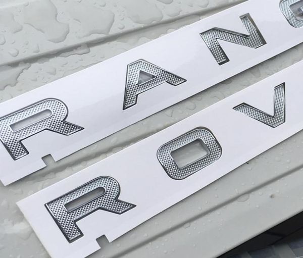 Letters Embleem Badge Logo voor Range Rover SV Autobiografie SPORT DISCOVERY EVOQUE VELAR Auto Styling Kap Kofferbak Badge Sticker2199253