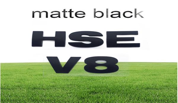 Emblema de letras V8 HSE, insignia para Discovery 3 4 Freelander 2, pegatina trasera para maletero, negro brillante, plateado, Grey9651215
