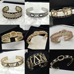 Lettres bracelet or Bracelets plaqué manchette bracelet Bracelets pour femme Couple bijoux haut Vintage approvisionnement